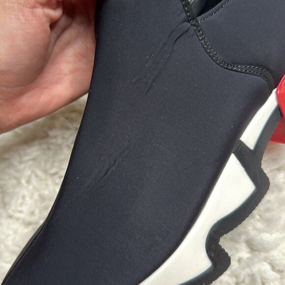 IRI WES I Black Red Low Top Sneaker Fun Trendy Chunky Pop of Color Y2K - Picture 15 of 16